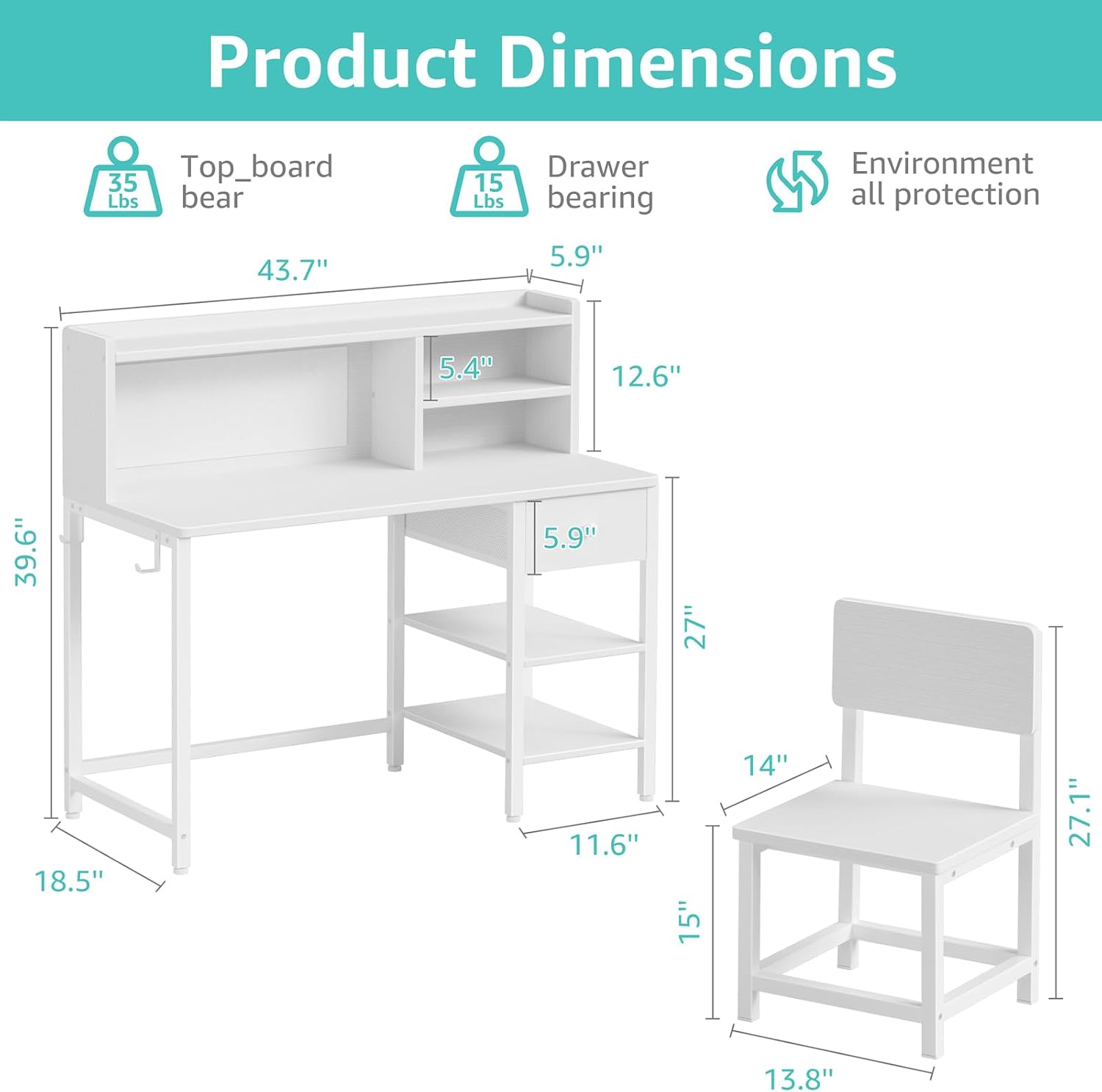 Kids Desk & Chair Set