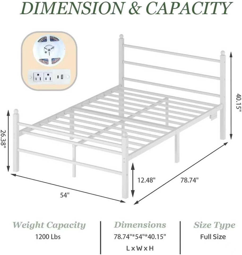 Full Metal Bed Frame