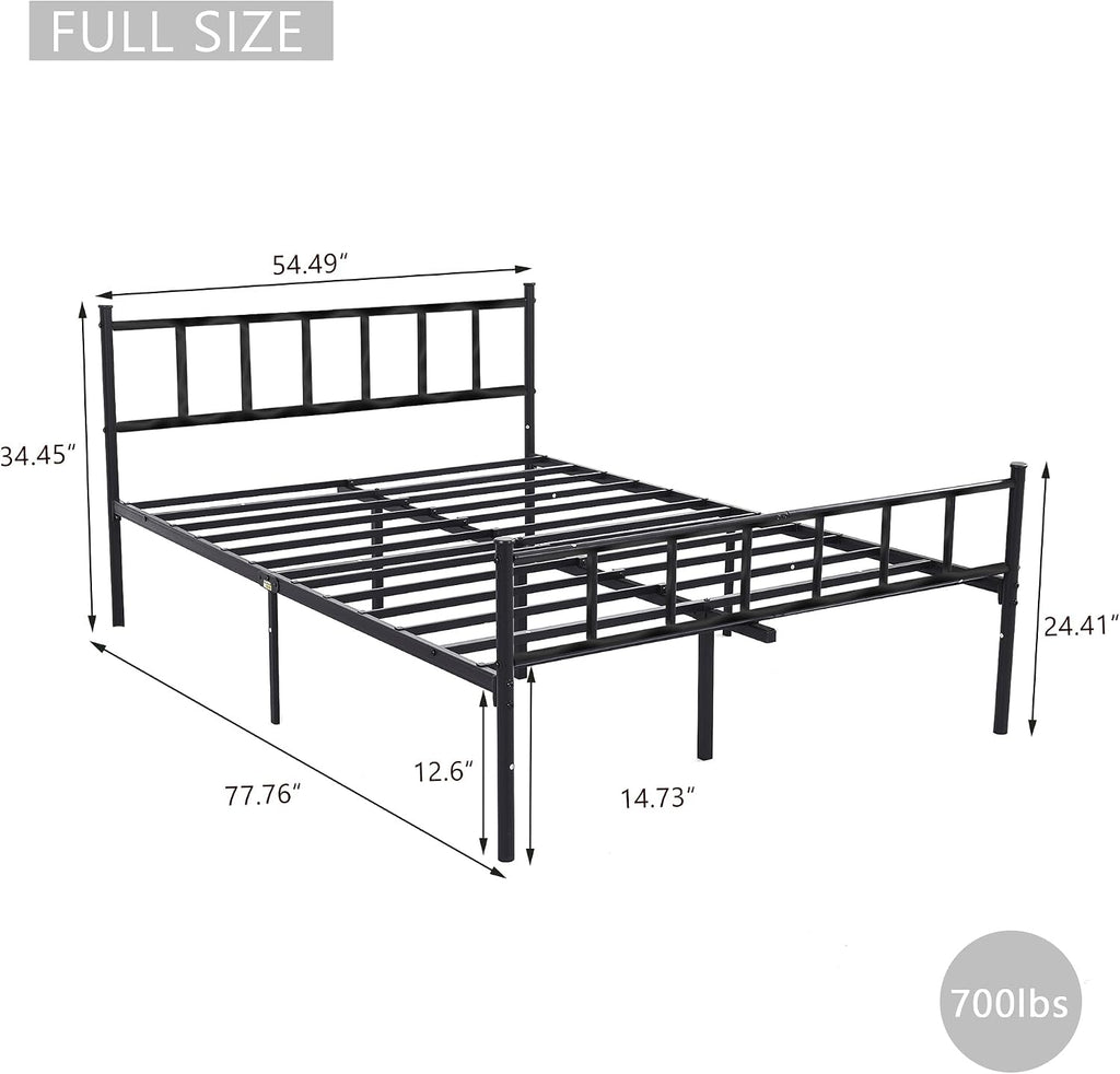 Metal Full Size Platform Bed Frame