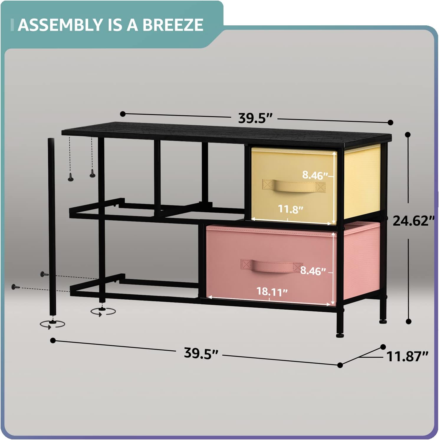 Kids Wood Top Dresser