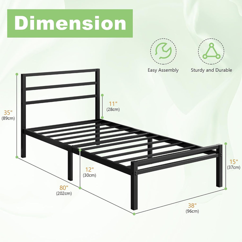 12" Twin XL Bed Frame