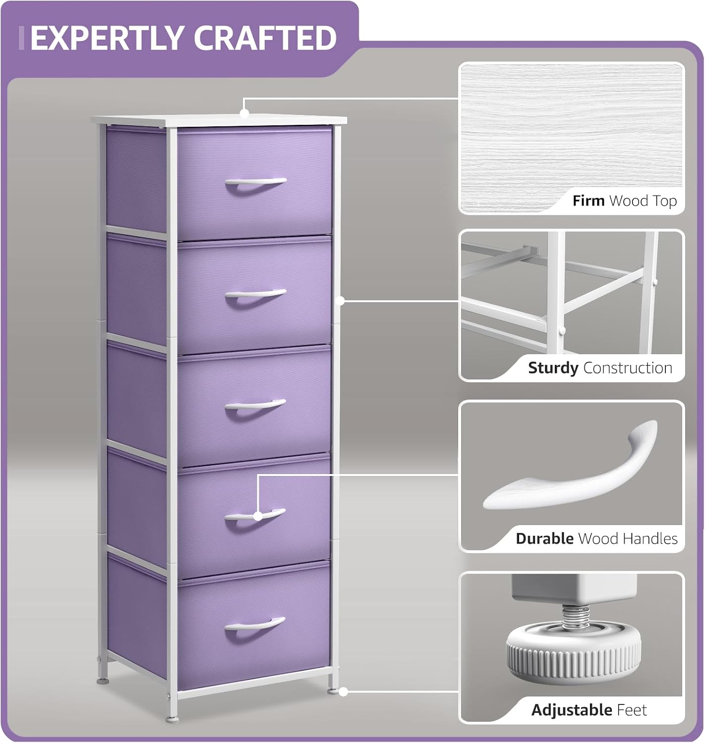 Kids Fabric Dresser