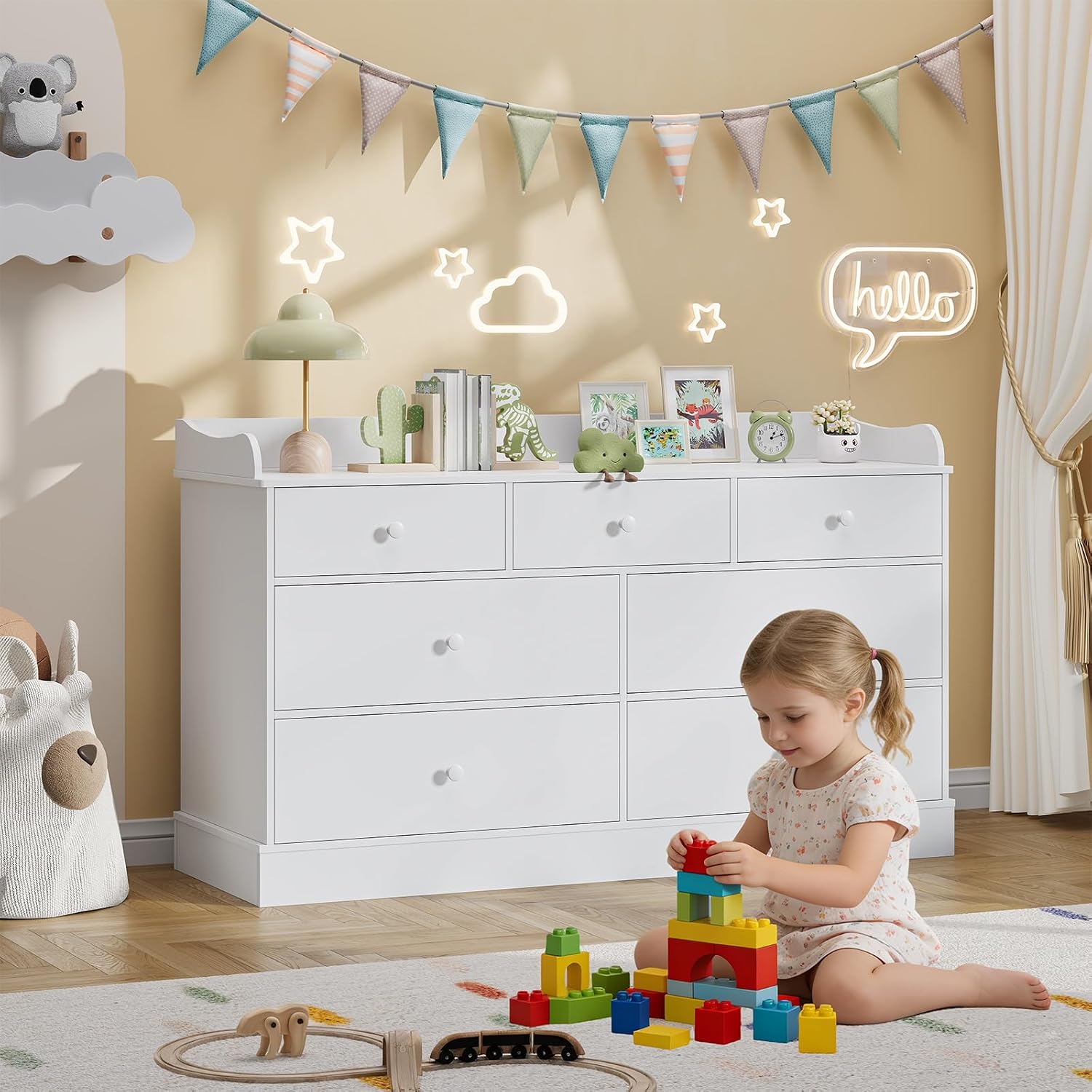 Kids 7‑Drawer Dresser