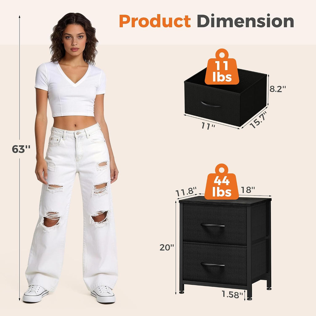 2‑Pack Nightstands