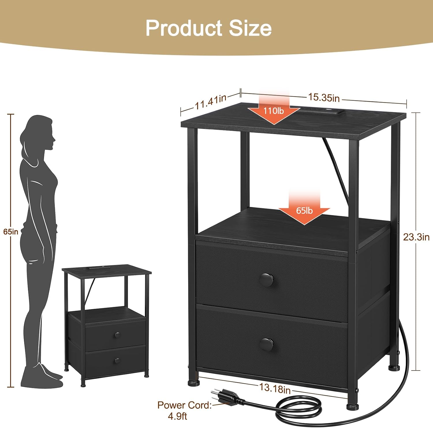 2‑Pack Nightstands
