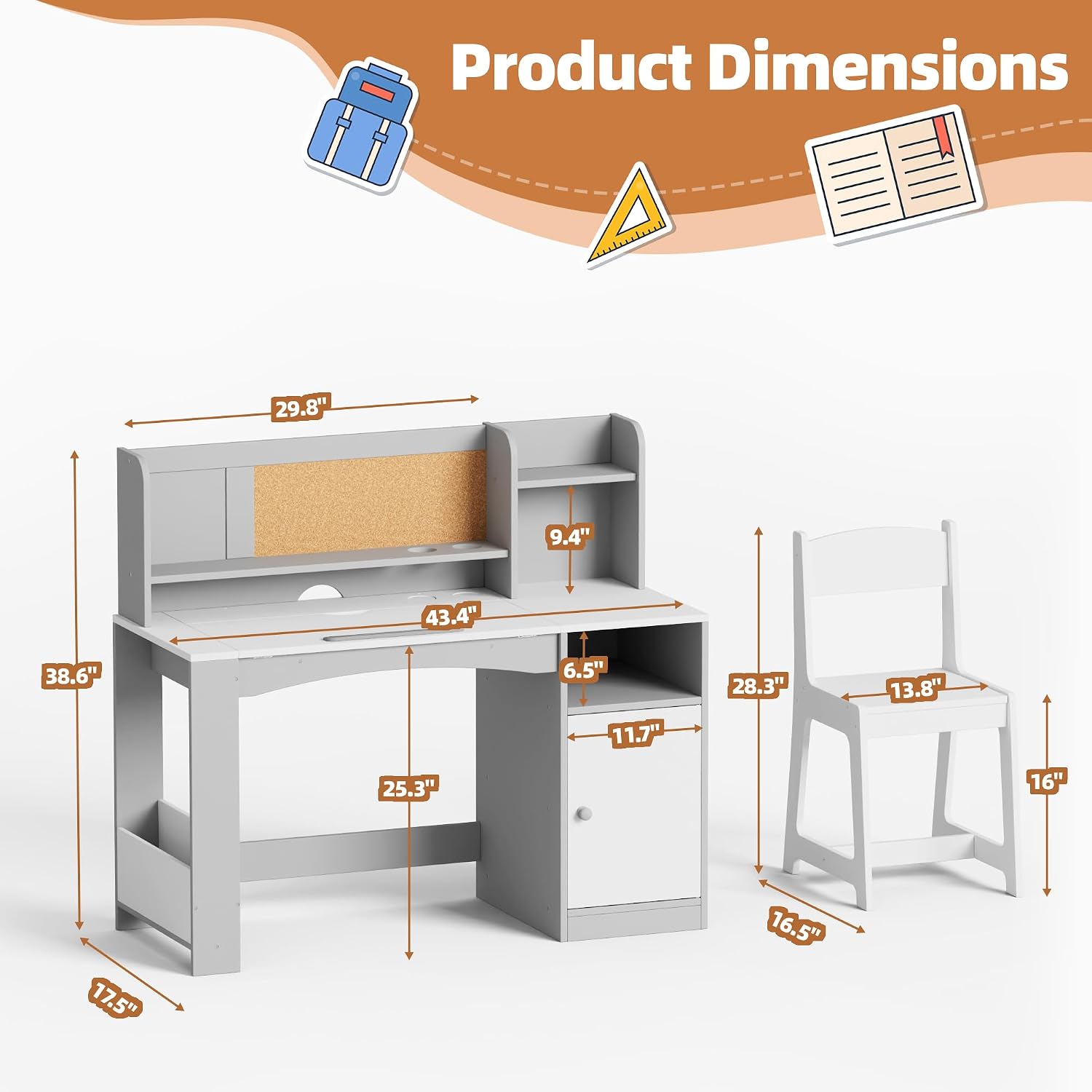 Kids Desk & Chair Set
