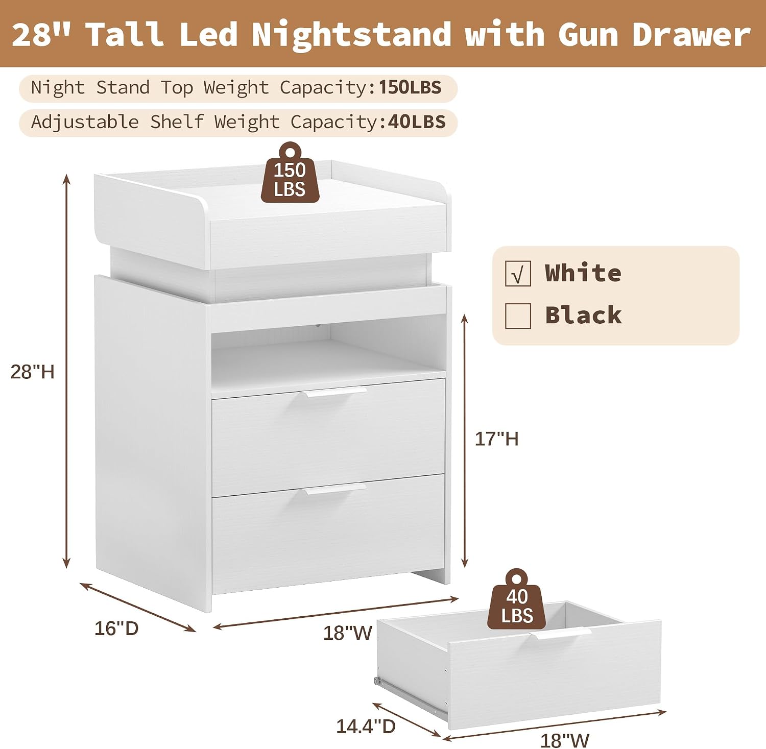 Nightstand Set of 2