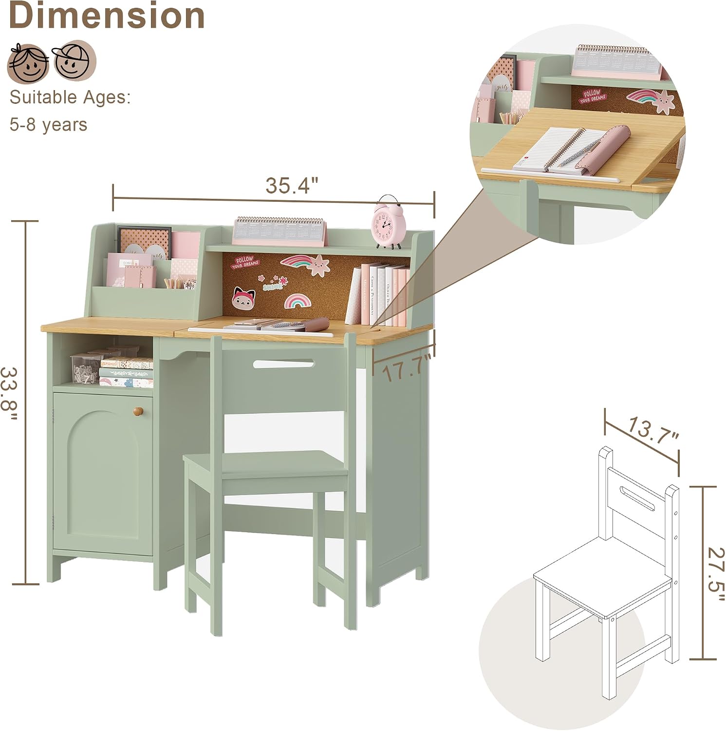 Kids Desk & Chair Set
