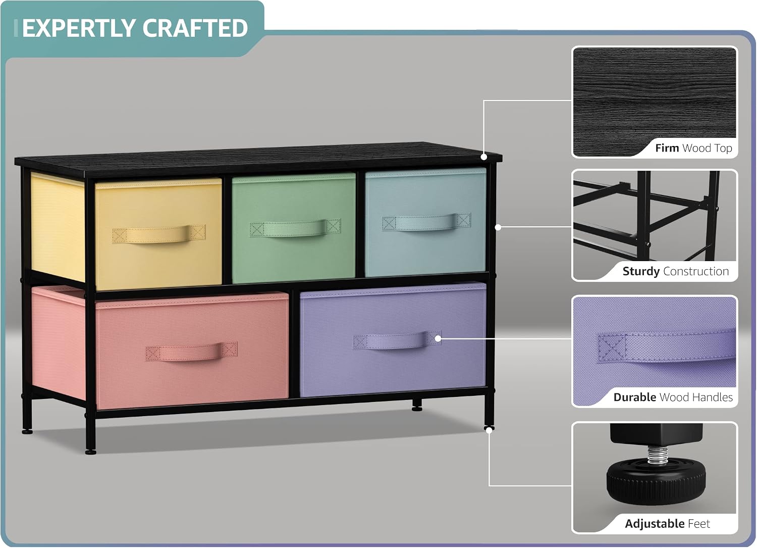 Kids Wood Top Dresser