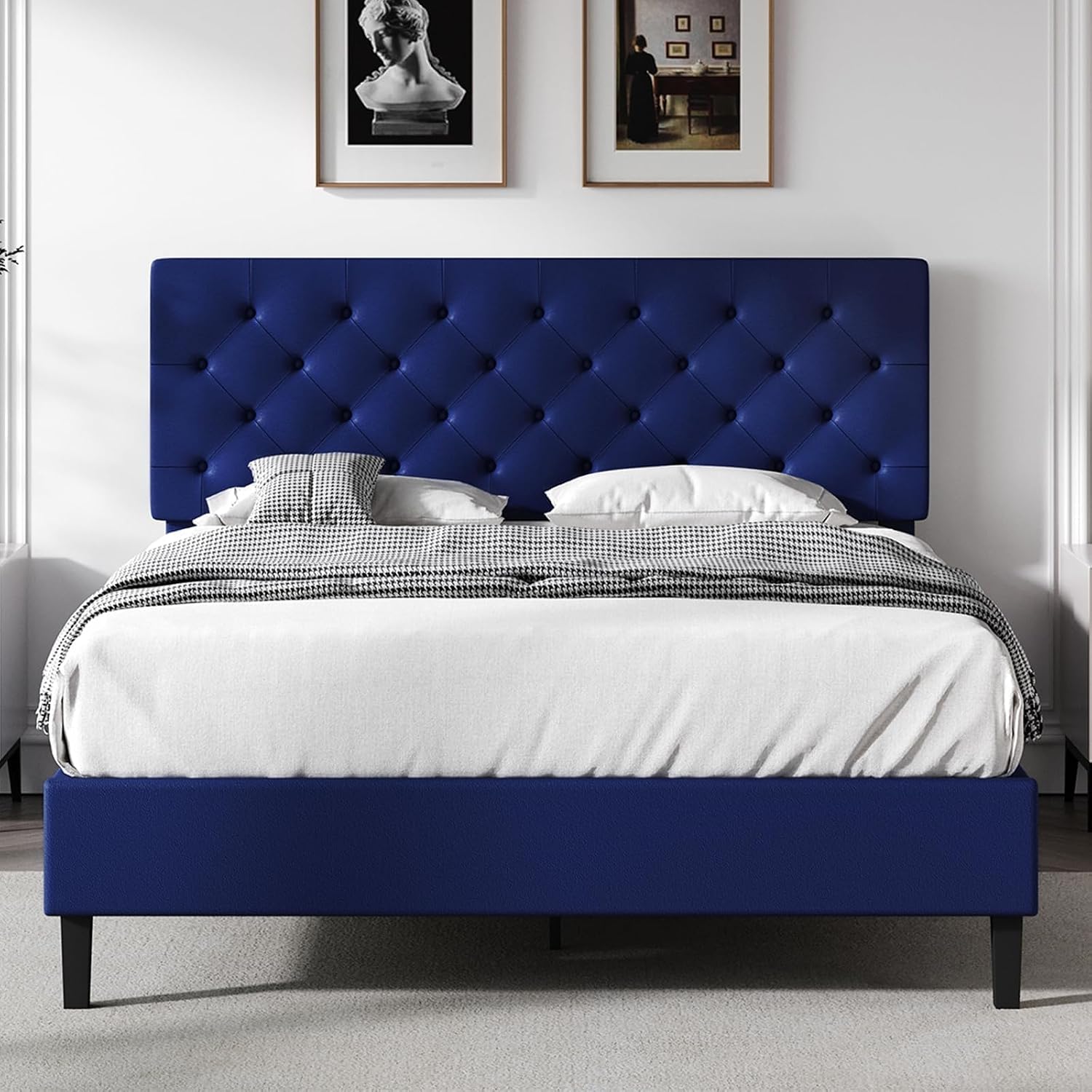 Full Faux Leather Bed Frame