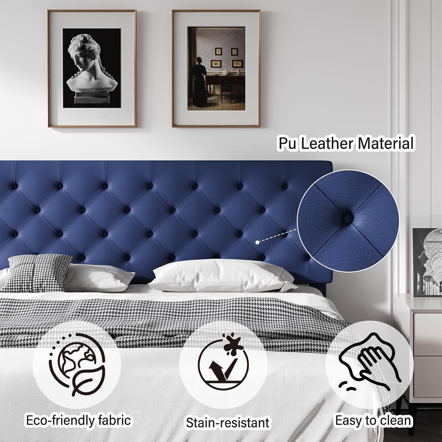 Full Faux Leather Bed Frame