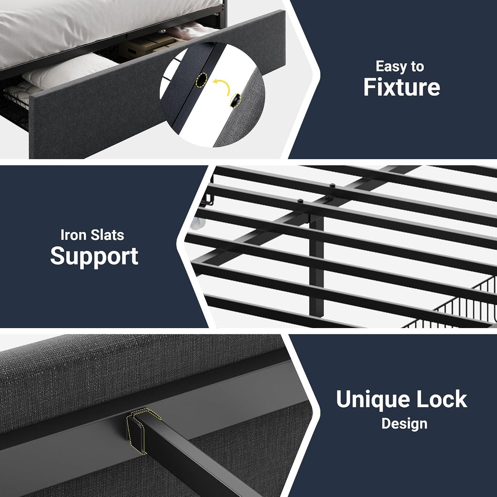 Full Storage Bed Frame