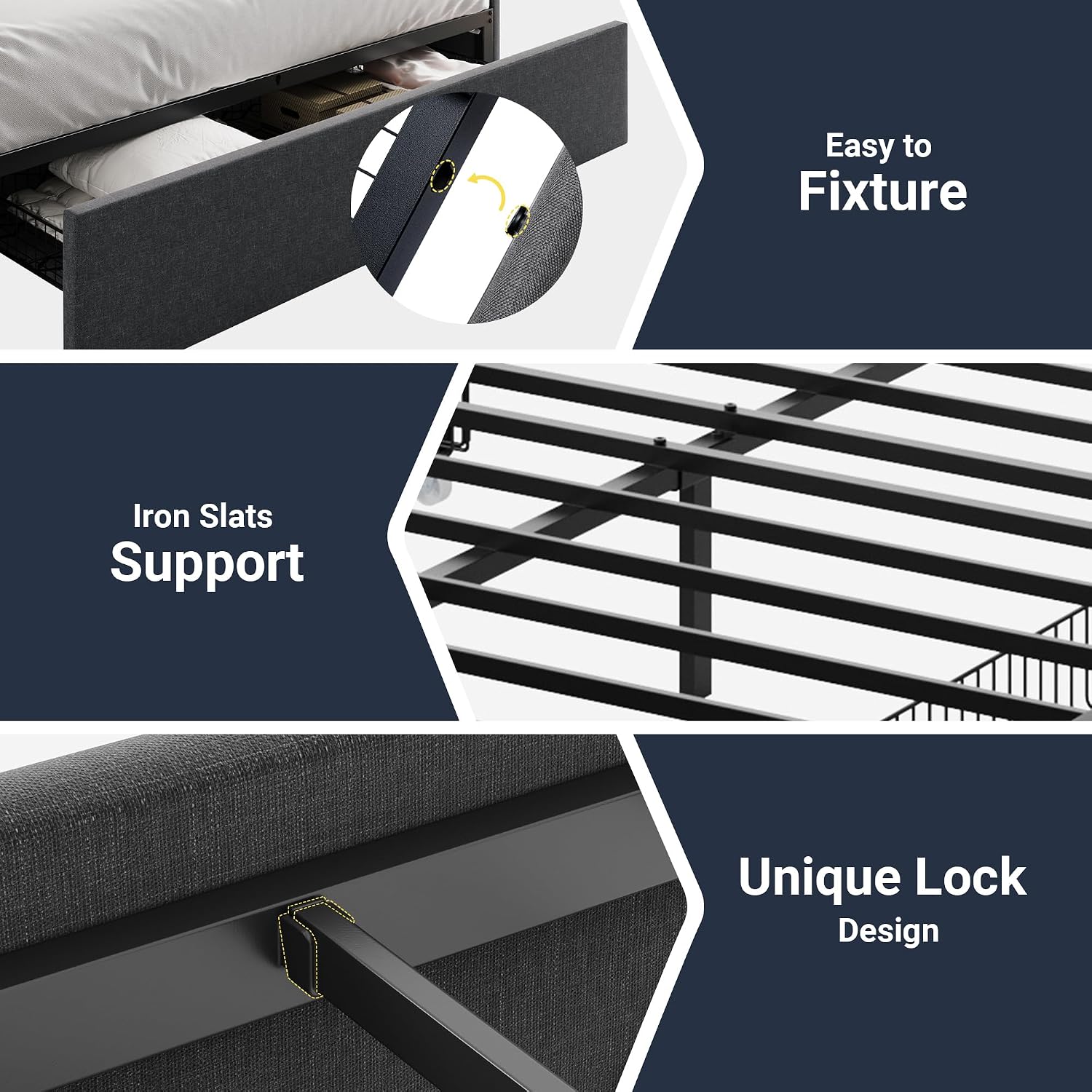 Full Storage Bed Frame