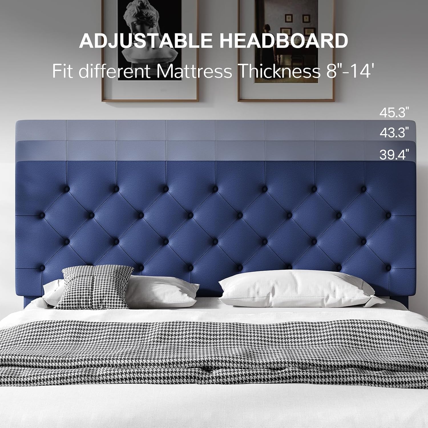 Full Faux Leather Bed Frame
