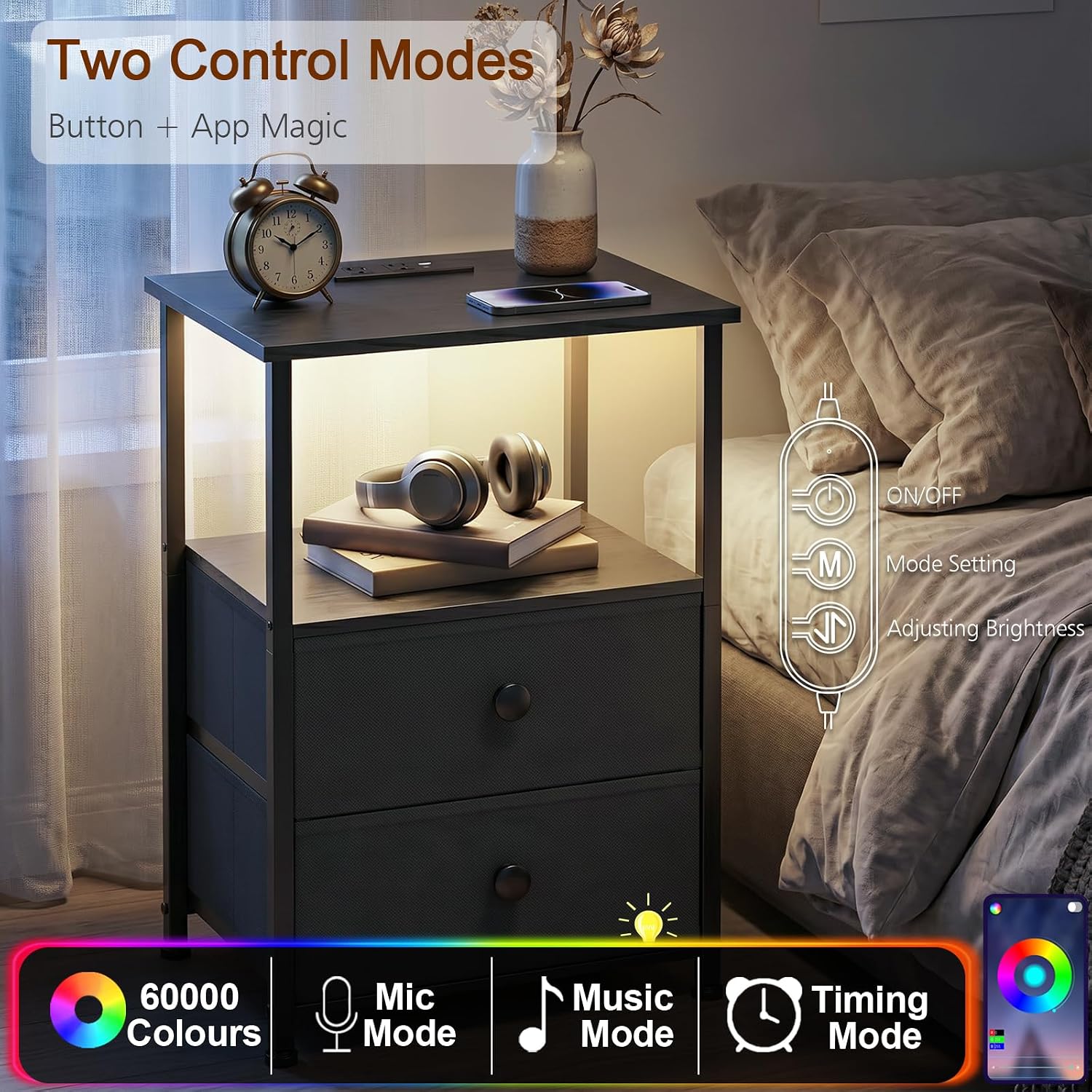 2‑Pack Nightstands