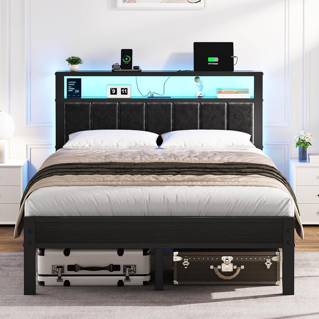 Full Upholstered Bed Frame