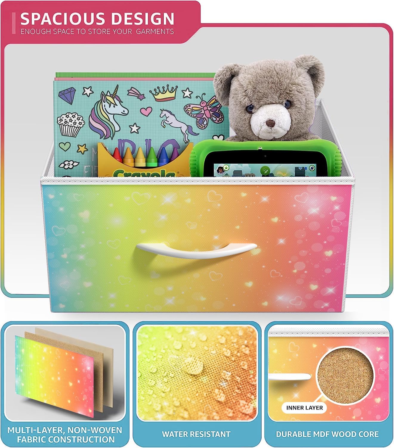 Kids Wood Top Dresser