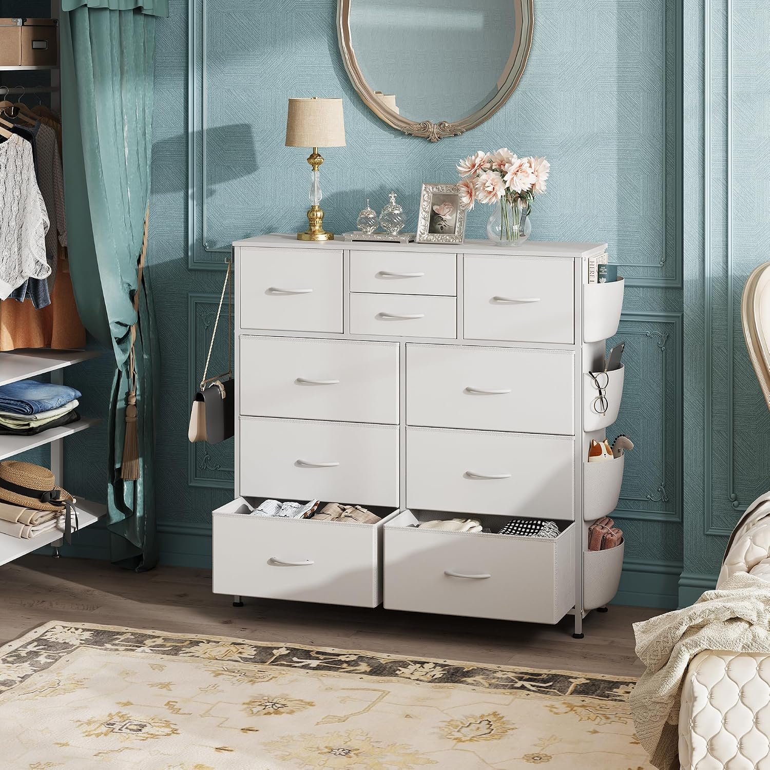 10‑Drawer Fabric Dresser